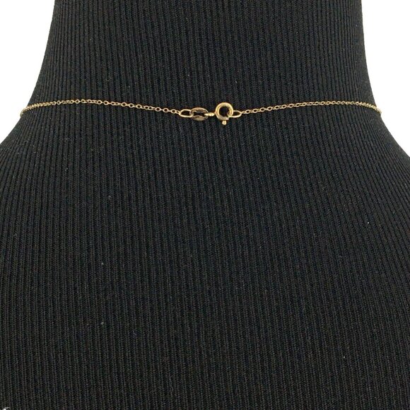 PRIME ART topaz & diamond angel necklace - vermeil sterling silver 18" chain - Picture 7 of 8